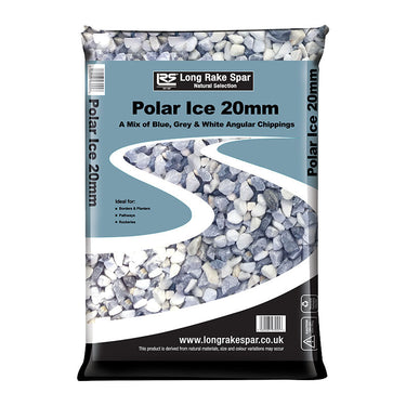 Longrake 20mm Polar Ice Chippings Handy Bag 20kg