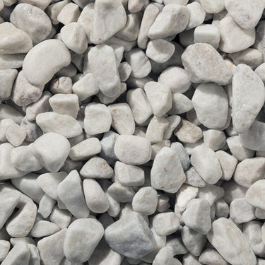 Longrake White Pebbles 20mm - 40mm 20kg Bag