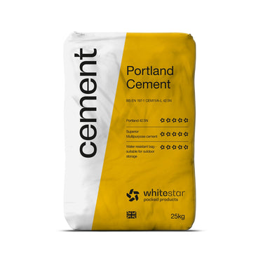 Whitestar Cement 42.5N in Plastic 25kg